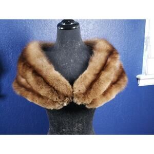 Stunning Russian Sable Fur Stole wrap scarf cape for Coat Jacket